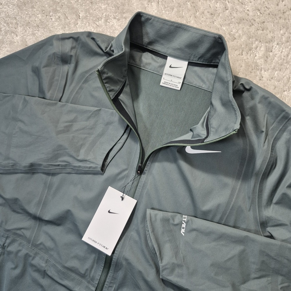 Nike Storm fit ADV Golf Jacket Womens Small Green Waterproof Performance Hiking